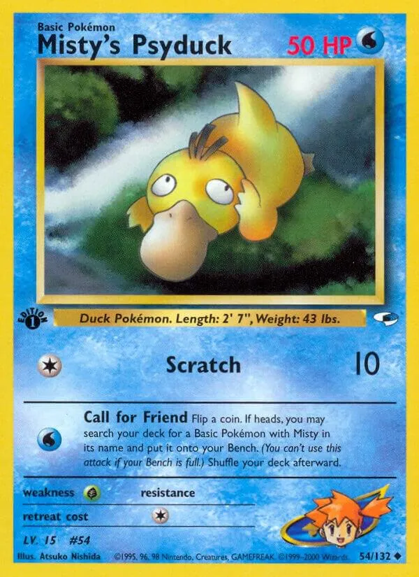 Misty's Psyduck - Gym Heroes #054