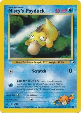 Misty's Psyduck - Gym Heroes #054