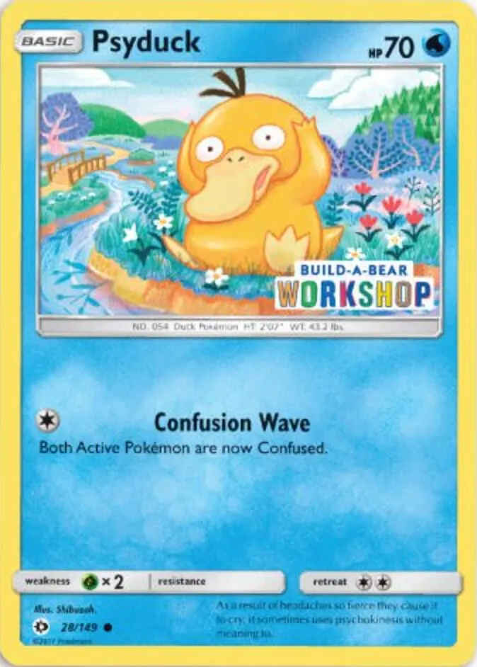 Psyduck - 28/149 (Build-A-Bear Workshop Exclusive) - Miscellaneous Cards & Products #028