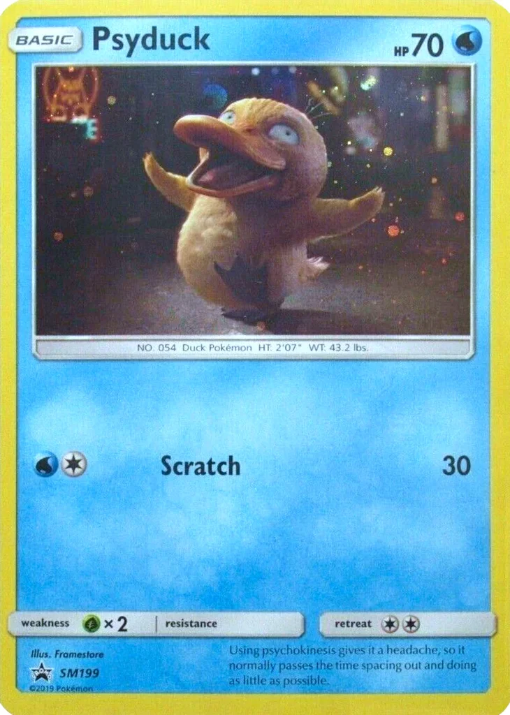 Psyduck - SM199 (No stamp) - SM Promos #SM199