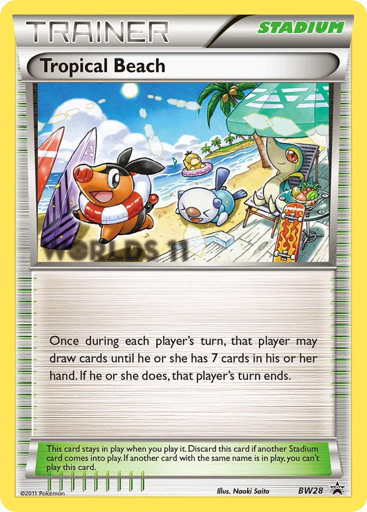 Tropical Beach - BW Black Star Promos #BW28