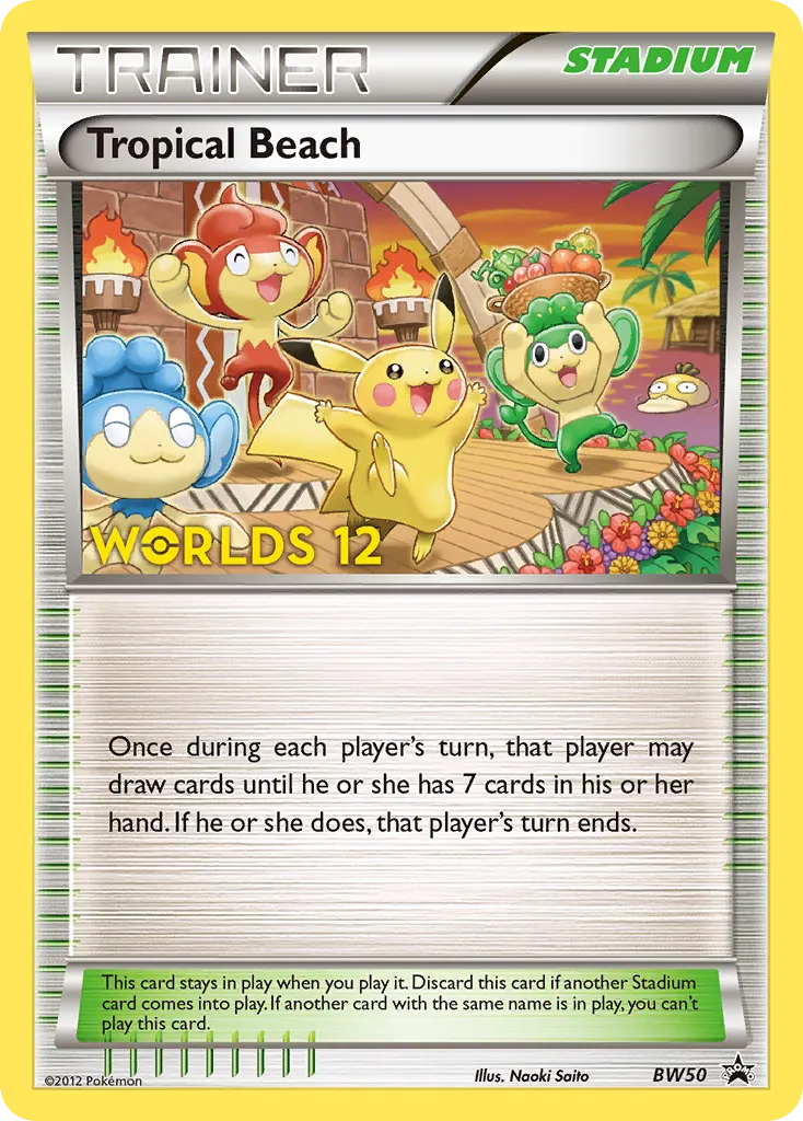 Tropical Beach - BW Black Star Promos #BW50